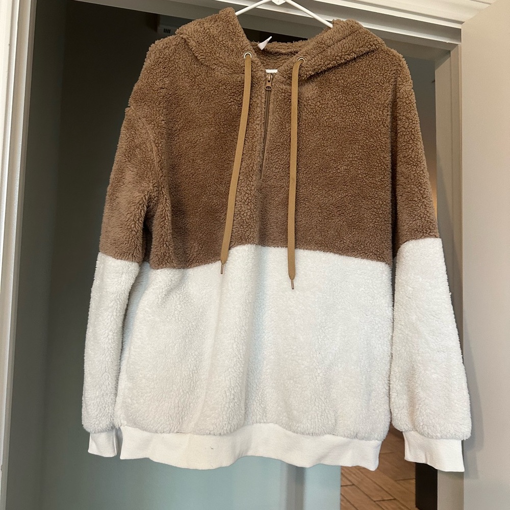 Two-Tone Fleece Hoodie